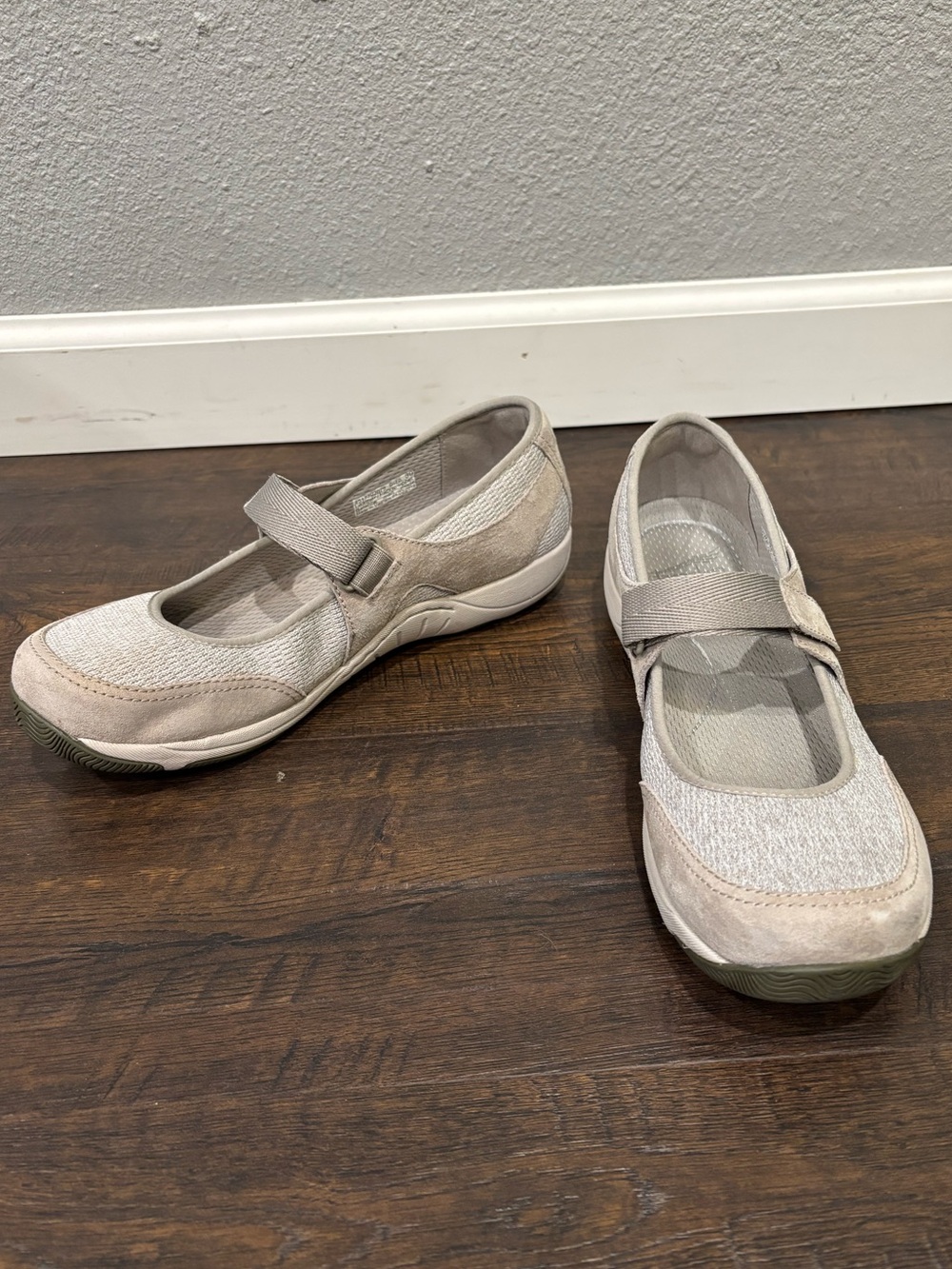 Dansko Neutral Beige Mary Jane Flats with Strap